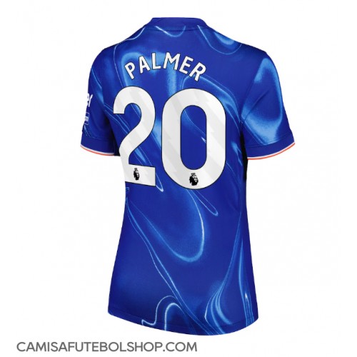 Camisa de time de futebol Chelsea Cole Palmer #20 Replicas 1º Equipamento Feminina 2024-25 Manga Curta